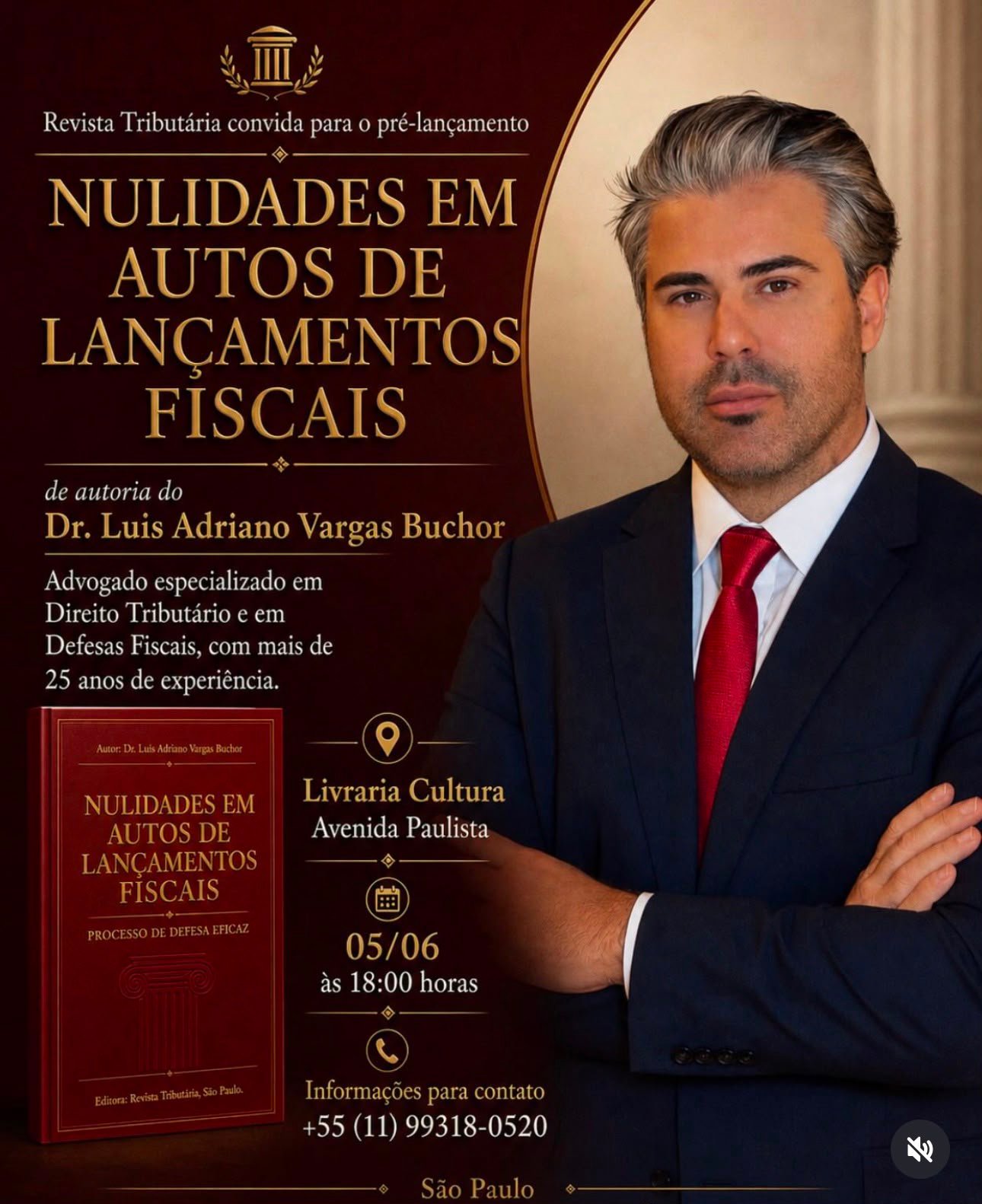 Livro jurídico sobre lançamentos fiscais